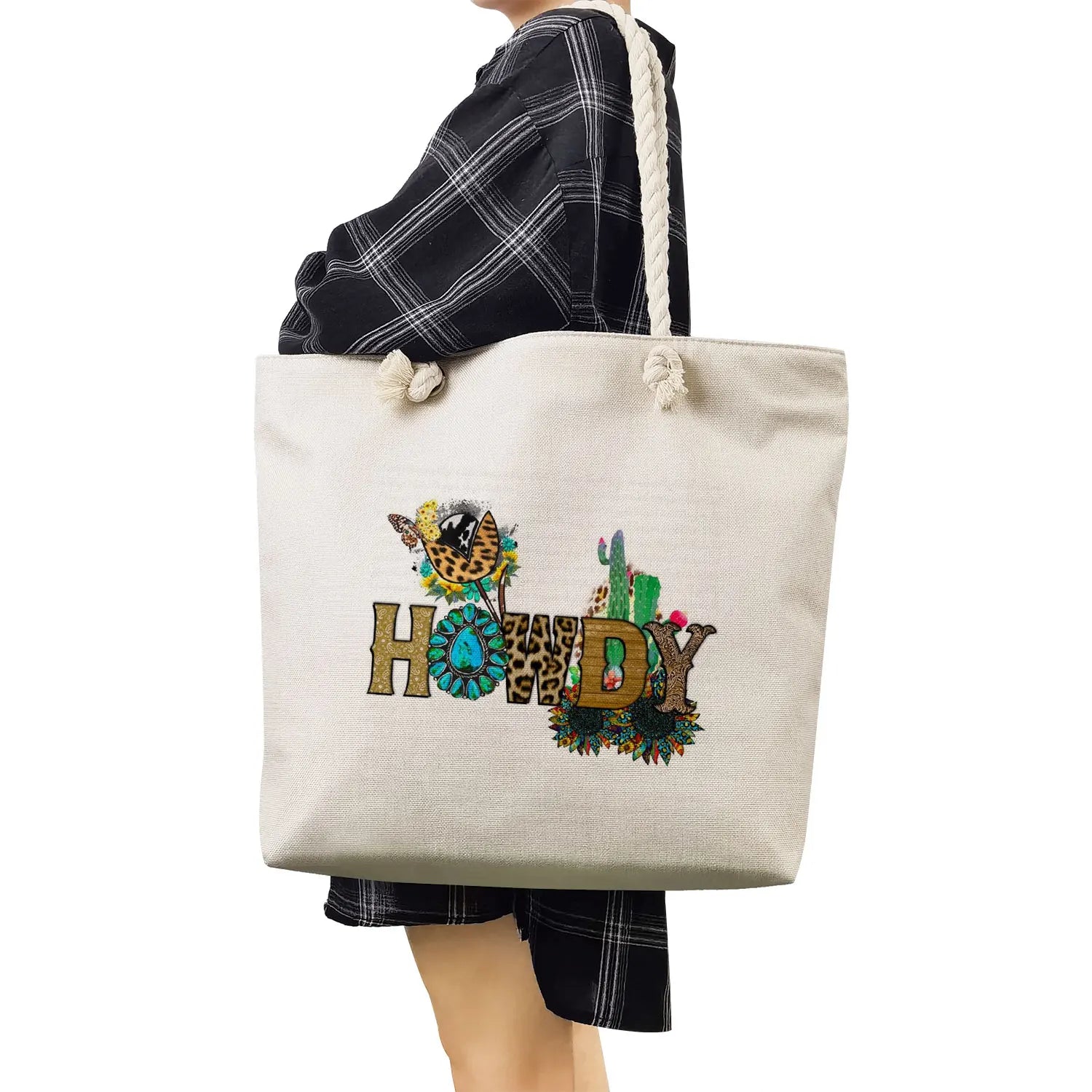 Love Valentine Printed Handbags Eco Friendly High Capacity Portable Shopping Bag