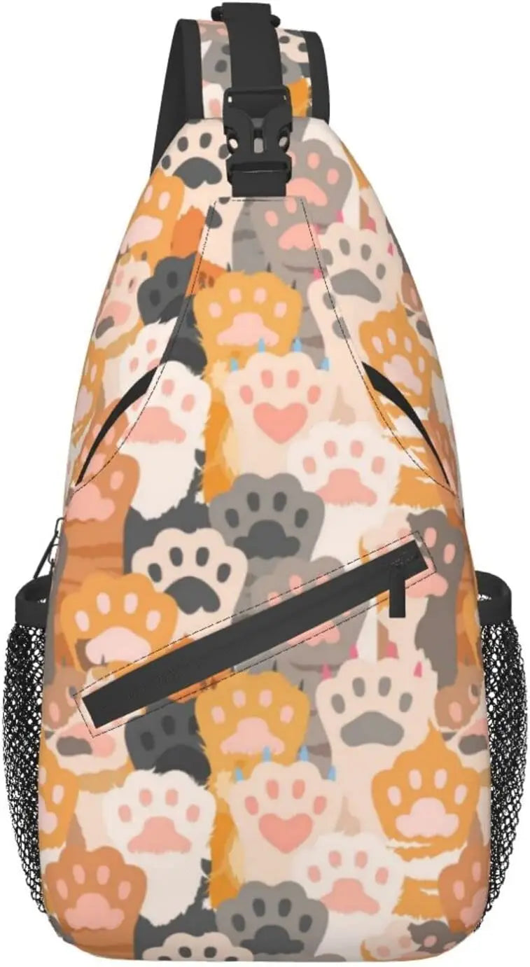 Lovely Cats Sling Backpack Casual Crossbody Shoulder Bag