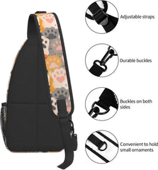 Lovely Cats Sling Backpack Casual Crossbody Shoulder Bag