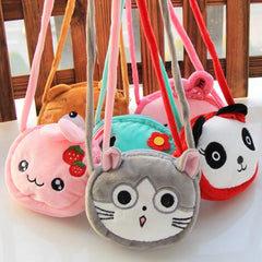 Plush Animal Coin Purse Messenger Bag for Kids