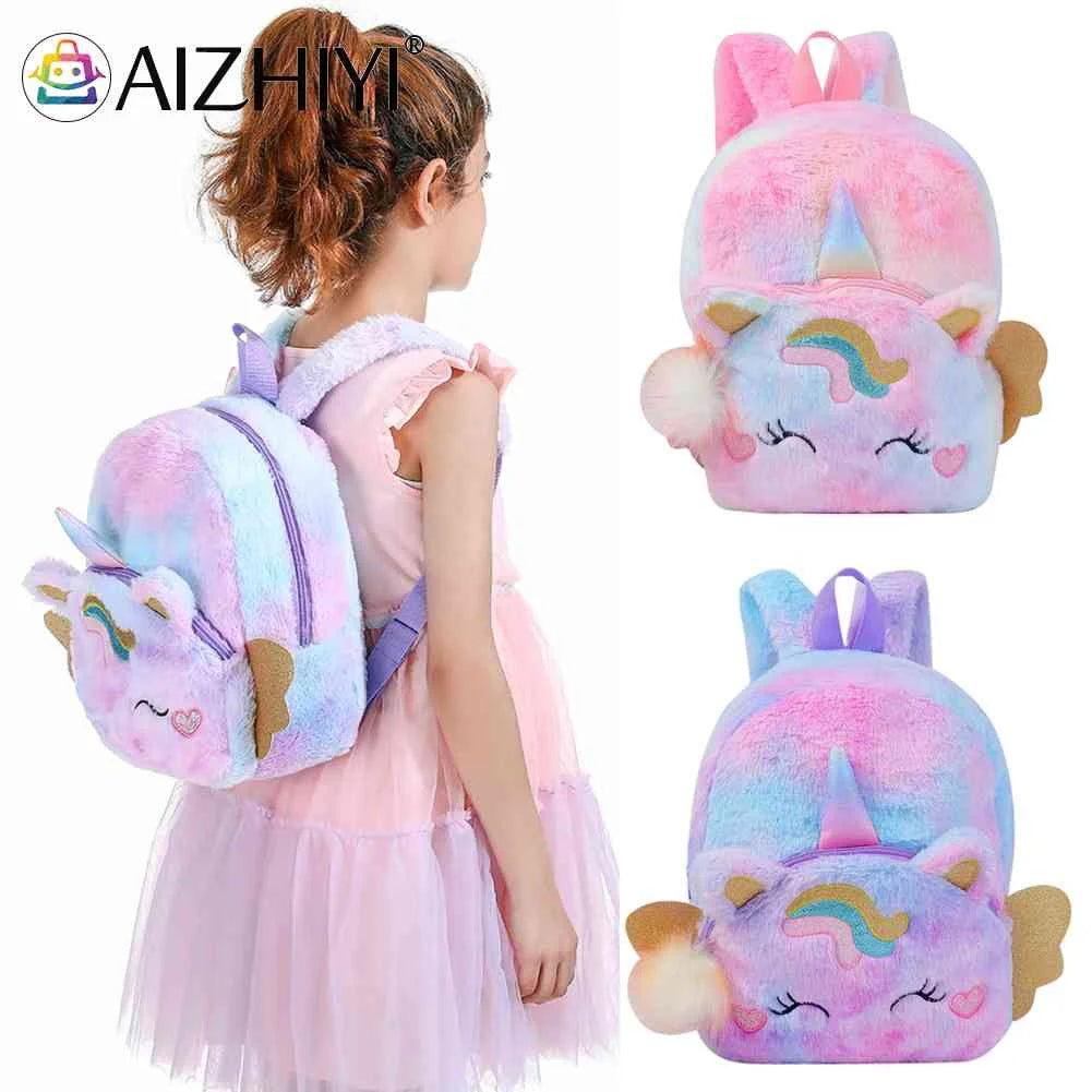 Lovely Soft Girl Plush Backpacks Student Backpacks Kindergarten