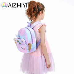 Lovely Soft Girl Plush Backpacks Student Backpacks Kindergarten
