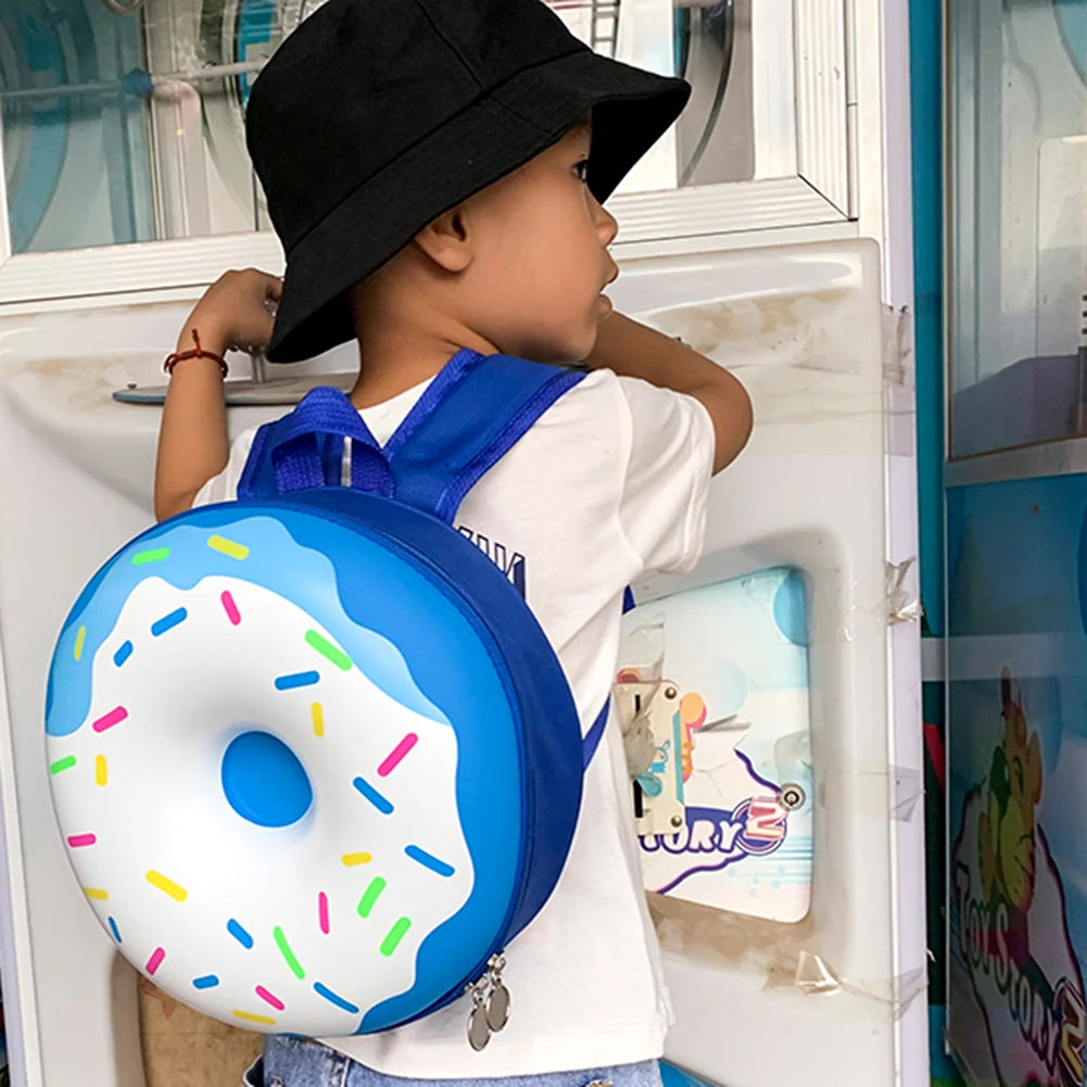 Lovely Donut Rainbow Backpack Kids Kindergarten School Book Bag
