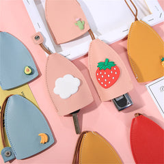 Lovely Fruits Unisex Pull Type Key Bag PU Leather Key Wallet