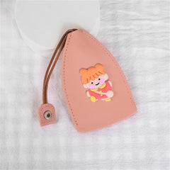 Lovely Fruits Unisex Pull Type Key Bag PU Leather Key Wallet