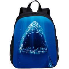 Cute Shark Toddler Backpack Cartoon Printing Mini Preschool Bag 13 Inch