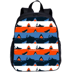 Cute Shark Toddler Backpack Cartoon Printing Mini Preschool Bag 13 Inch