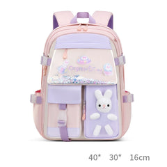 Cute Rabbit School Bag for Girls 1-3 Years Waterproof Small Backpack