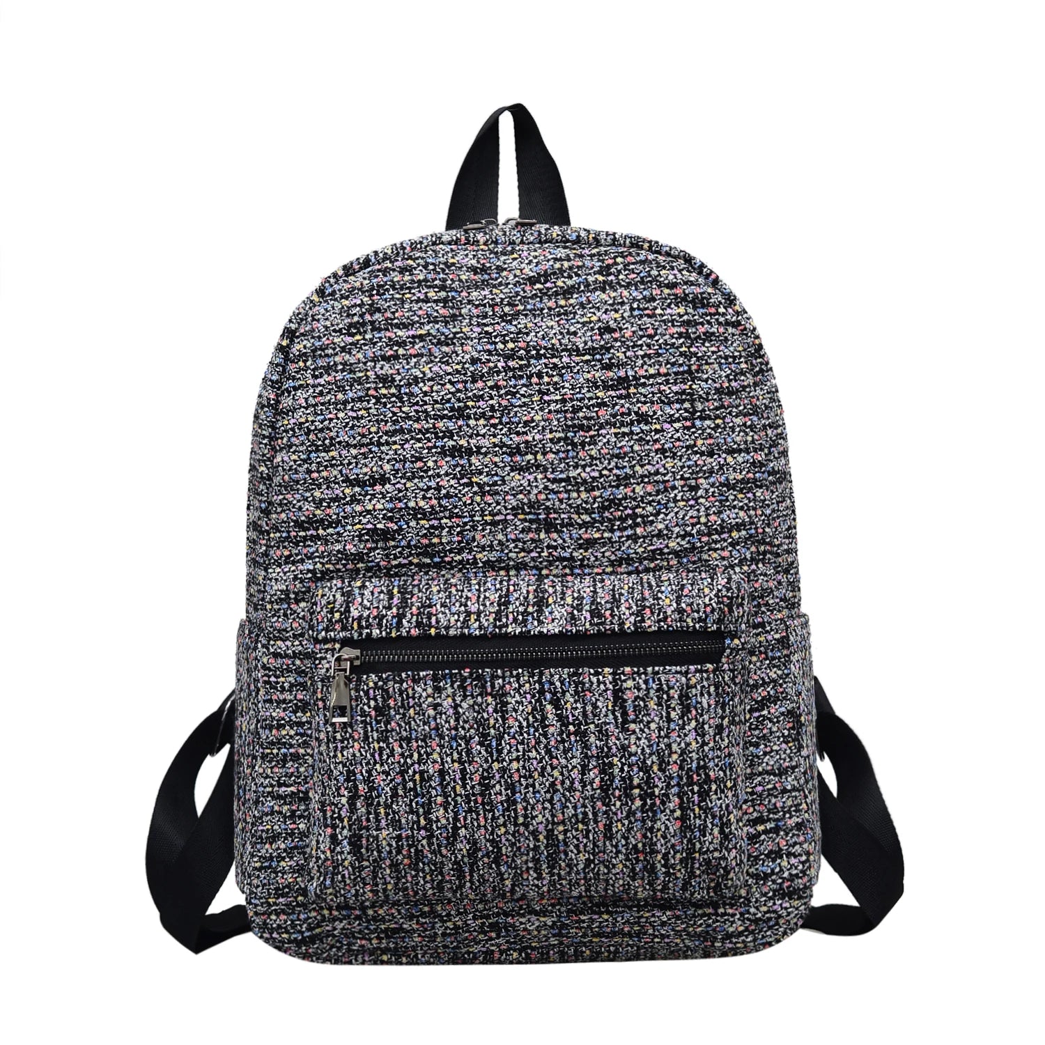 Vintage Women Backpack Cotton Shoulder School Book Bag