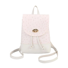 Convertible Anti-theft Small Backpack with Flap Drawstring