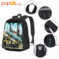 Lowrider 3 Wheel Motion Urban Backpack Large Capacity