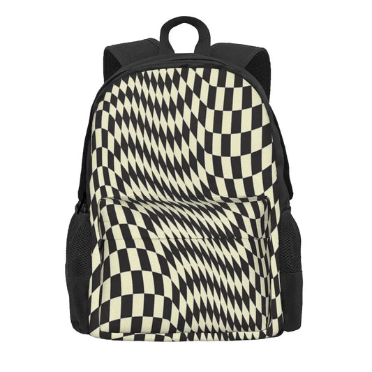 Lsg Distorted Checkered Backpacks Men's Backpacks Bags For Women