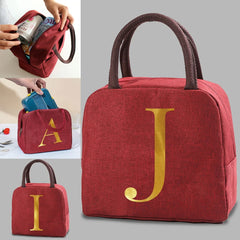 Lunch Bag Women Insulated Canvas Cooler Bags Bento Pouch Picnic Pack