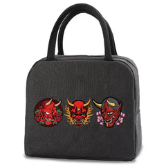 Monster Print Thermal Lunch Bag Cooler for Women and Kids