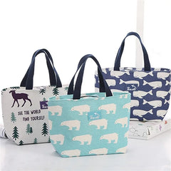 Floral Multicolor Lunch Bag Cooler for Women