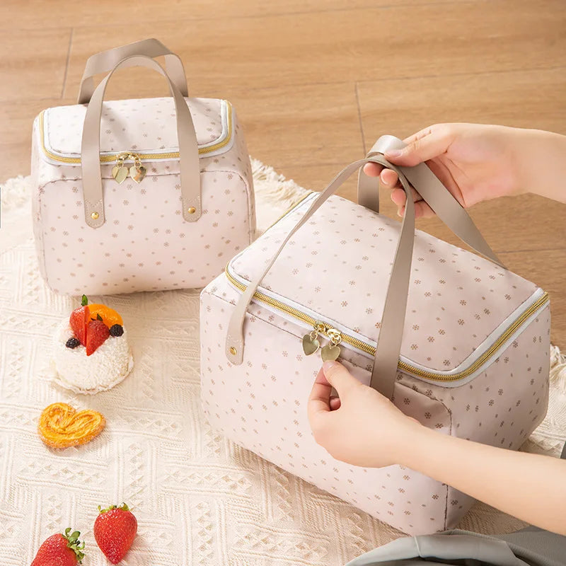 Insulated Cooler Bag for Women Kid Lunch Box Picnic Travel Food Storage