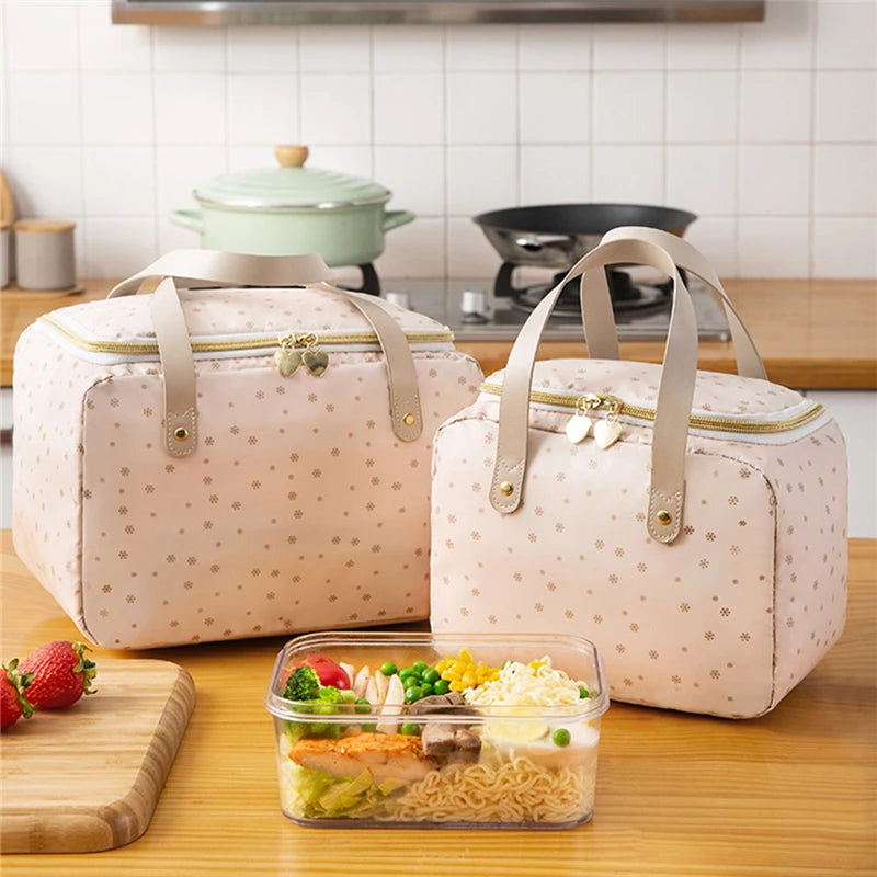 Insulated Cooler Bag for Women Kid Lunch Box Picnic Travel Food Storage