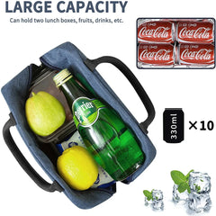Dog Pattern Lunch Bag Insulated Cooler Tote Unisex Handbag