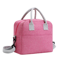Portable Lunch Bag with Shoulder Strap - Thermal Cooler Bag for Work or School