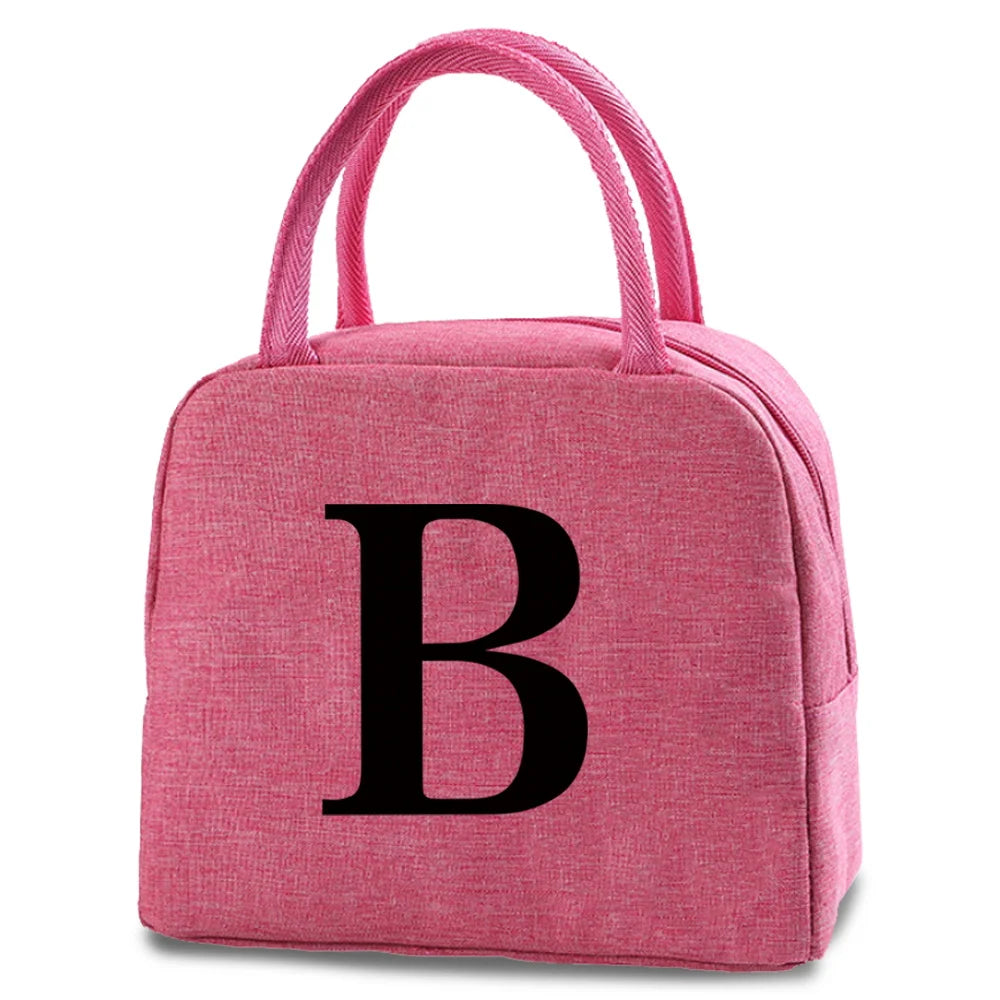 Women Thermal Lunch Bag Portable Cooler Handbag Organizer Insulated Canvas