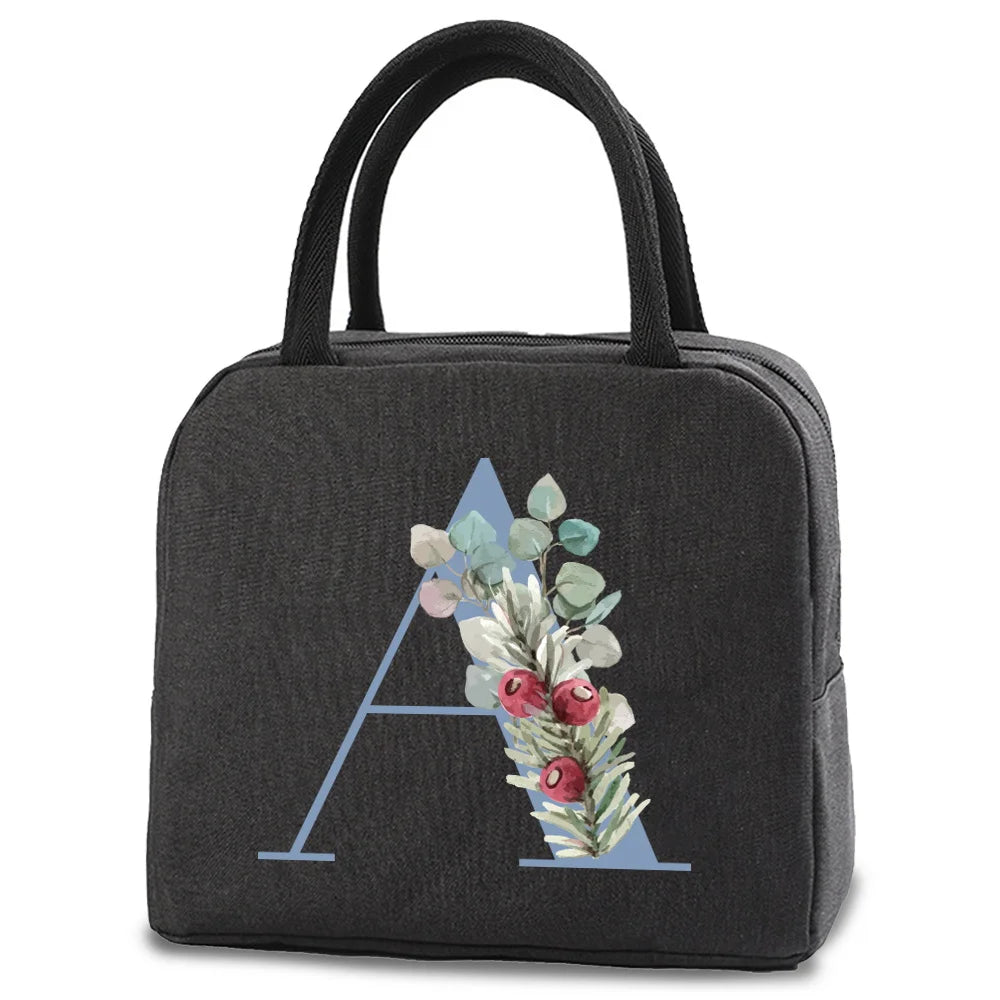 Women's Thermal Lunch Bag Portable Insulated Handbag Waterproof Tote Pouch