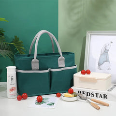 Large Capacity Thermal Insulated Lunch Box Tote Bag