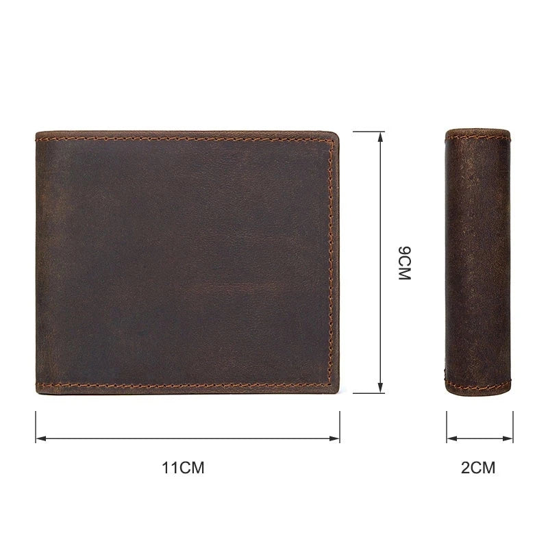 Classic Full Grain Leather Wallet for Men