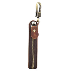 Leather Key Chain Storage Bag Brown Key Bag Wallet