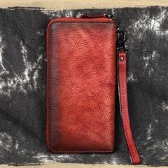 Flower Long Wallet Zipper Wristlet for Ladies Evening Clutch