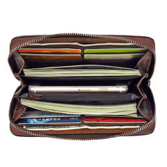 Flower Long Wallet Zipper Wristlet for Ladies Evening Clutch