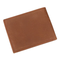 Men's Slim Leather Trifold Wallet RFID Vintage Style R-8029SR