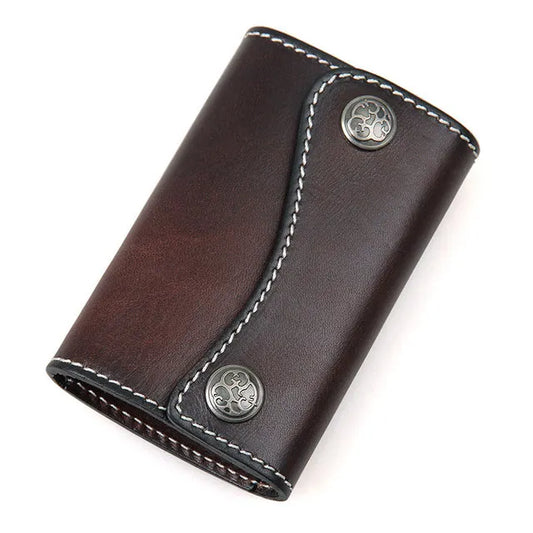 Veg Leather Mini Key Bag Car Key Case Key Chain 8130