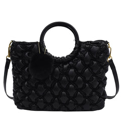 Luxuri Bag Women Handbag Vintage Embossing Clutch Round Top Handle