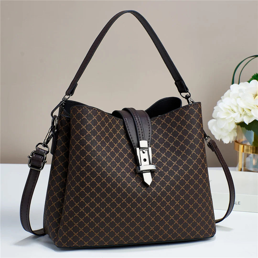 Women's Large-Capacity Shoulder Bag Casual Bucket Bag