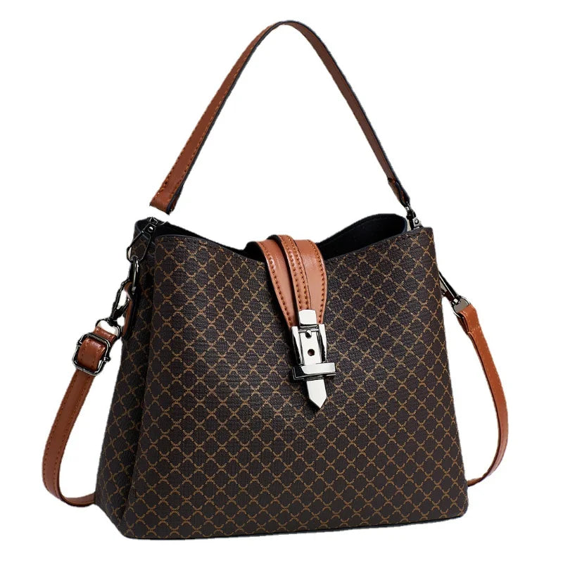 Women's Large-Capacity Shoulder Bag Casual Bucket Bag