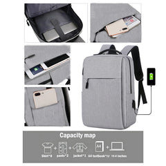 15.6 Inch Laptop Lightweight Shoulder Backpack Waterproof Daypack Bag