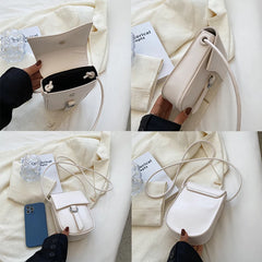 Mini Shoulder Bag Soft PU Leather Crossbody Clutch Phone Purse Women's Messenger