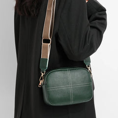 Women's Leather Crossbody Messenger Bag Small Phone Purse