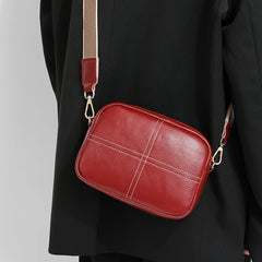 Women's Leather Crossbody Messenger Bag Small Phone Purse