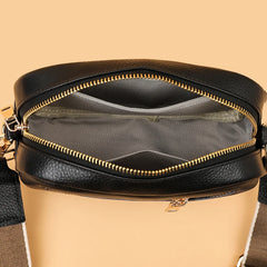Women's Leather Crossbody Messenger Bag Small Phone Purse