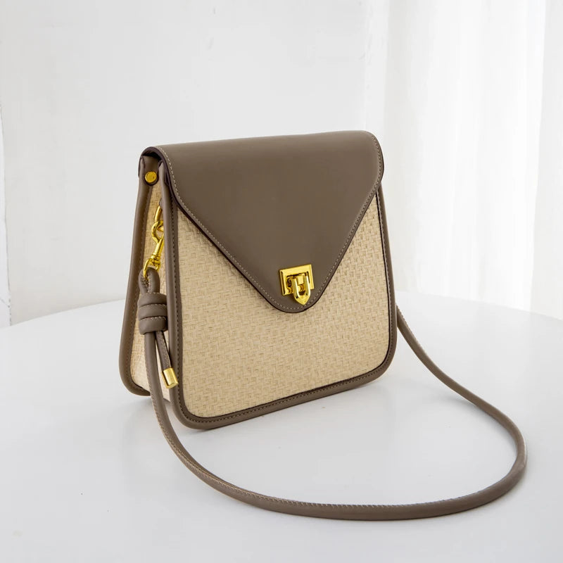 Soft Cowhide Shoulder Crossbody Bag Lady Tote Purse