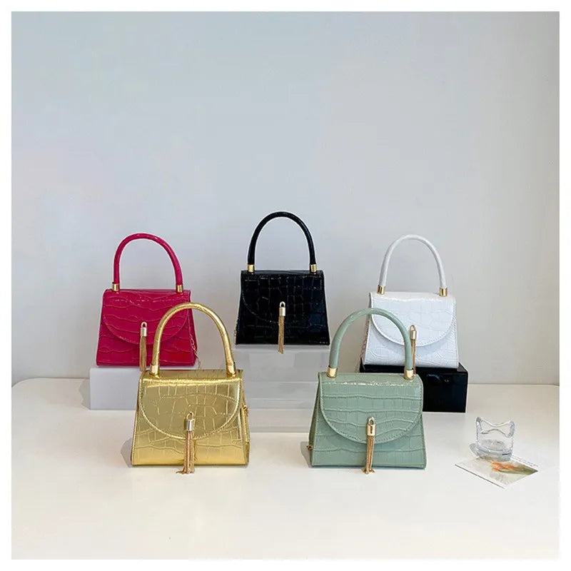 Women's Tote Bag With Tassel Chain Shoulder Bag