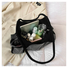 Rhinestone Band Tote Large Shoulder Bag for Women