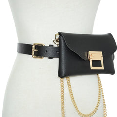 Snake Pattern Mini Shoulder Bag for Women Small Wallet Phone Waist Bag
