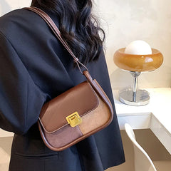 Leather Crossbody Bags Long Belt Female Shoulder Purses Handbags Underarm Bag
