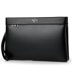 Leather Man Clutch Bag Coins Pocket Purse Envelope Long Wallets