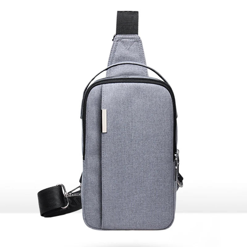 Men's Crossbody Messenger Bag Waterproof Nylon Chest Pack