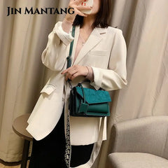 Women's Winter Frosted Shoulder Bag Square Messenger Bag