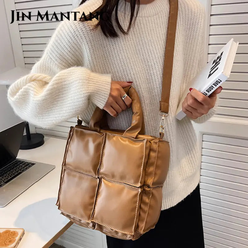 Fluffy Shoulder Crossbody Bag Vintage Messenger Tote