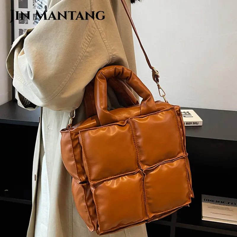 Fluffy Shoulder Crossbody Bag Vintage Messenger Tote